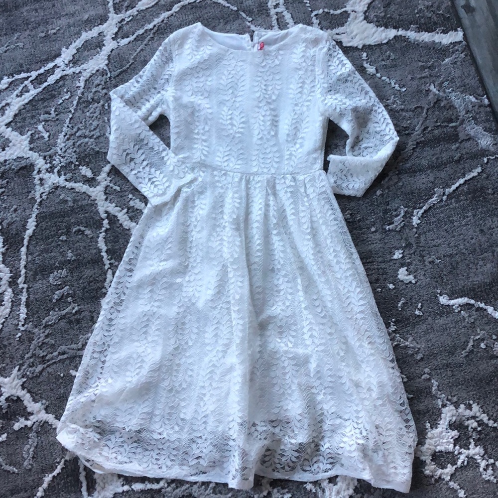 White lace dress size small